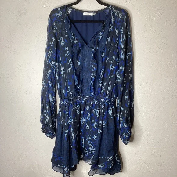 Ramy Brook Silk Animal Print Dress XS - Picture 2 of 12